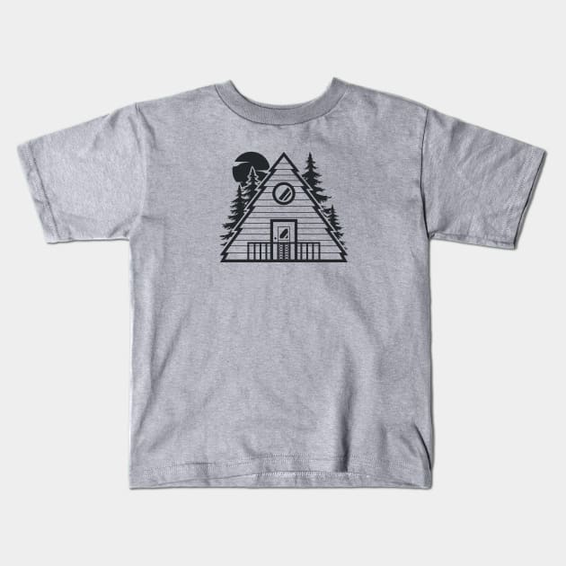Tiny house in the woods Kids T-Shirt by yanmos